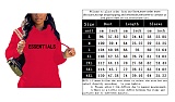 Letter Print Hooded Pullover Sports Sweatshirt DN-8888E3