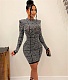 Elegant Long Sleeve Bodycon Knit Sweater Dresses WDS-230111