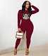 Casual Long Sleeve T Shirt Skinny Pants Outfits DN-8686T4