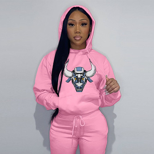 Casual Long Sleeve Hooded Sweatshirt Tops DN-8888N2