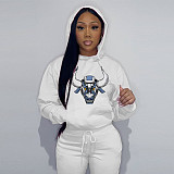 Casual Long Sleeve Hooded Sweatshirt Tops DN-8888N2