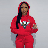 Casual Long Sleeve Hooded Sweatshirt Tops DN-8888N2
