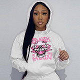 Activewear Pattern Print Pullovers Women Hoodies DN-8888C6