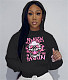 Activewear Pattern Print Pullovers Women Hoodies DN-8888C6