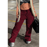 Hip Hop Street Loose Mid Waist Sweat Pants DN-8883