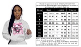 Activewear Pattern Print Pullovers Women Hoodies DN-8888C6