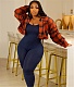 Winter Clothes Streetwear Plaid Cropped Jackets YNS-1878