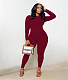 Simple Solid Color Long Sleeve T Shirt Leggings Outfits DN-8686