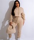 Solid Color Hoodies Crop Tops Joggers Pants Sweatsuits CN-0206
