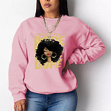 Plus Size Loose Long Sleeve Casual Sweatshirt Tops DN-8889U1