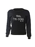 Letter Print Long Sleeve Plus Size Pullover Sweatshirts DN-8889Y2