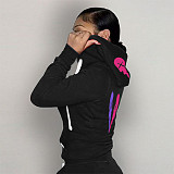 Streetwear Long Sleeve Zipper Hooded Sweatshirt Coat DN-8555A9