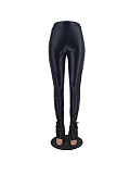 Faux PU Leather High Waist Flare Pants ZAND-31271