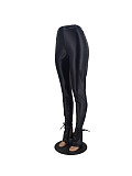 Faux PU Leather High Waist Flare Pants ZAND-31271
