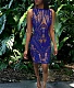 Sheer Mesh See Through Sequined Party Dresses TE-4532