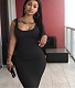 Sexy Sleeveless Bodycon Black Dresses SHA-86328