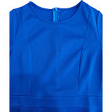 Spring Solid 3/4 Sleeve Round Neck Fishtail Dresses BGN-0009
