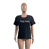 Cotton Short Sleeve Round Neck Basic T Shirt HGL-1998