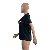 Cotton Short Sleeve Round Neck Basic T Shirt HGL-1998
