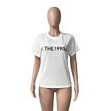 Cotton Short Sleeve Round Neck Basic T Shirt HGL-1998