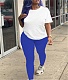 Solid Short Sleeve T Shirts Pants Casual Tracksuits DN-8000