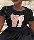 Summer Round Neck Pullover Hot Painted T-shirt WA-9000268