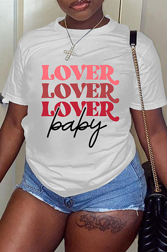 Summer Short Sleeve Letter Print Harajuku T-shirt WA-9000249