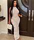 Knitted Crochet See Through Summer Beach Dress ZS-0250-1