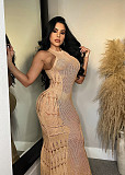 Knitted Crochet See Through Summer Beach Dress ZS-0250-1