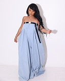 Loose Baggy Strapless Wide Leg Jumpsuits ZS-0573