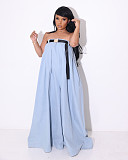 Loose Baggy Strapless Wide Leg Jumpsuits ZS-0573