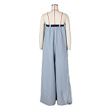Loose Baggy Strapless Wide Leg Jumpsuits ZS-0573