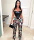 Y2K Streetwear Camo Print Bandage Straight Pants BN-9405