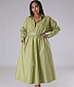Solid Single Breasted A Line Maxi Shirt Dresses OSM-4383