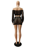 Beachwear Knitted Crochet Cover Ups 2 Piece Sets CM-8664