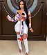High Waist Ripped Holes Bodycon Denim Pants LA-3266