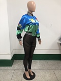 Hiphop Streetwear Print Baseball Bomber Jacket YNS-1881