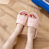 2023 Summer Soft Comfortable EVA Non-slip Flip Flops Bath Slippers Couple Family Flat Shoes Hotel Sandals Women Indoor Home Slippers