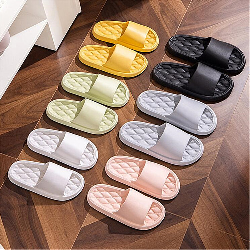 2023 Summer Non-slip Flip Flops Sandals Women Men Indoor Outdoor Bath Home Slippers Comfortable Soft Sole Floor Flat Shoes