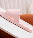 Women Soft Sole Indoor Home Slippers Summer Comfortable Non-slip Flip Flops Bath Slippers Couple Floor Flat Shoes Hotel Sandals