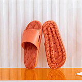 Women Soft Sole Indoor Home Slippers Summer Comfortable Non-slip Flip Flops Bath Slippers Couple Floor Flat Shoes Hotel Sandals