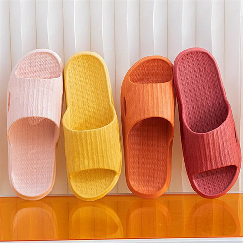 Men Women Indoor Floor Flat Shoes Soft Home Slippers Bathroom Sandal Slippers EVA Anti-Slip Hotel Family Flip Flops