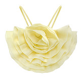XS 3D Flower Strapless Club Party Crop Tops ASL-6638