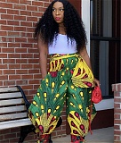 Streetwear Printed Loose Wide Leg Lace-up Pants OMY-11001