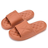 Home Slippers Summer Soft Comfortable Non-slip Flip Flops Bath Slippers Couple Men Women Family Flat Shoes Indoor Hotel Sandals