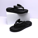 Soft Sole Thong Flip Flops Slippers Summer Outdoor Beach Sandals EVA Women's Non-slip Flat Platform Clip Toe Bathroom Slides