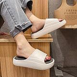 New Thick Platform Outdoor Bathroom Home Slippers Women Fashion Soft Sole EVA Indoor Slides Woman Sandals Non-slip Flip Flops