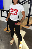 5XL Plus Size T shirt Tops Skinny Pencil Pants Outfits DN-8000R6