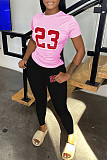 5XL Plus Size T shirt Tops Skinny Pencil Pants Outfits DN-8000R6