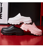 High Heels Sandals Women Clogs Summer 6.5cm Increase Platform Woman Waterproof Slippers Non-slip Sandals Fashion Garden Shoes
